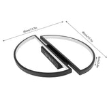 Modern Semi Circle LED Flush Mount Ceiling Light Dimmable Geometric Lighting for Bedrooms and Living Rooms